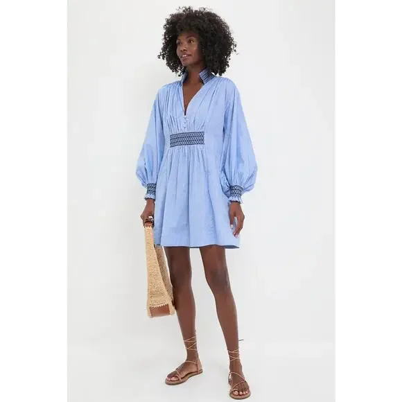 TUCKERNUCK Chambray Embroidered Aubury Dress Size XXXL NWT Retail $198 - Picture 7 of 8